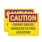 Signmission Radiation & Laser Sign, 7 in H x 10 in W, Plastic, Rectangle OS-2PACK-CR-P-710-L-10134 - alternate 1